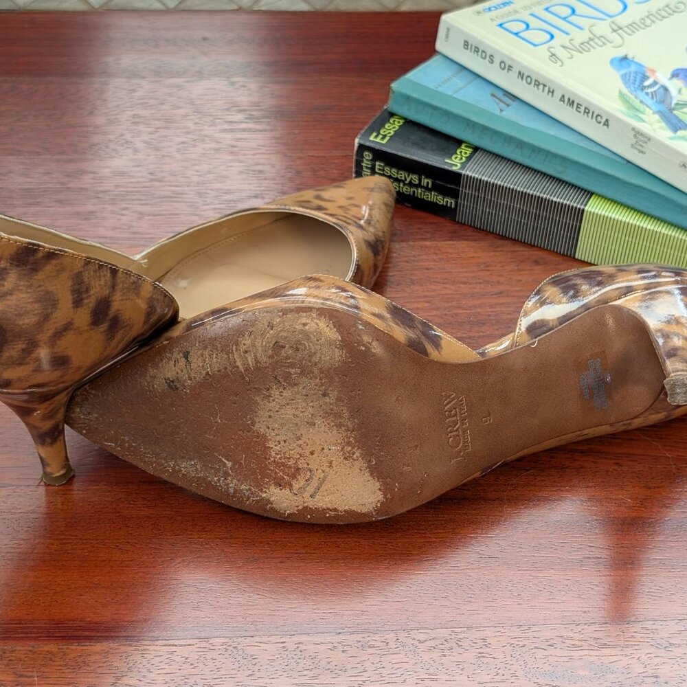 J. Crew Valentina D'Orsay Heels | Size 9 | Patent Leather | Made in Italy - Picture 7 of 10